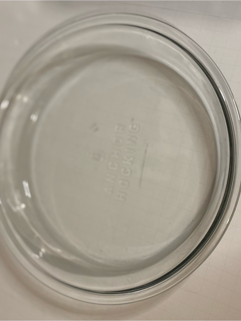 Anchor Hocking Clear Glass cooking dish round pie